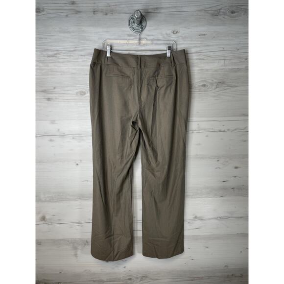 Apt 9 Pants Womens 14 Brown Dress Slacks Straight Leg Stretch Career Work - Picture 7 of 13